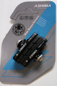Saboti Ashima ARS46CR-P-B-AL, cursiera, 55mm, negri, ptr.jante de aluminiu