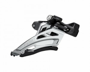 Schimbator fata Shimano Deore FD-M5100-M dublu pt. 2x11v prindere colier 34.9mm(w/28.6&31.8mm adpt) side swing tragere prin fata unghi cs 66-69 cl:48.8/51.8mm