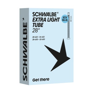 Schwalbe SCV 15L-EL Camera Extra Light 28 Inch 28/34-622/630 Clik Valve 80mm