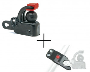 Set Hebie F1 + Seat Postadapter for Trailer Coupling F 1