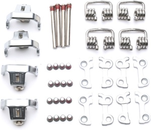 Set piese de schimb HT Components pentru mecanism pedalier MTB, Gravel, X2, argintiu