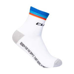 Sosete CUBE Mid Cut Road/XC Teamline White