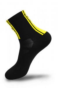 Sosete FLR Elite 14 cm negru/galben