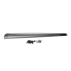 Spita Kit DT Swiss Er1400 Dicut 21 DB My 19-23, Fata + Spate, Negru