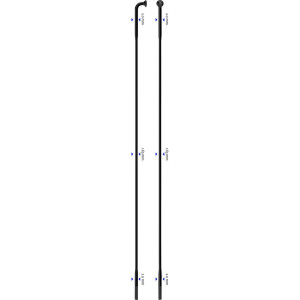 Spita Sapim D-Light neagra 2.0-1.65-2.0x264 mm