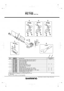 Suport de uzura din cauciuc pentru Shimano PD-7700