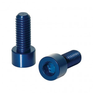 Suruburi pentru suport bidon XLC screws for bottle cage set de 2, albastru
