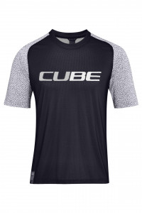 Tricou Ciclism Cube Vertex Round Neck Jersey S/S Black