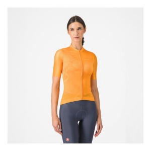 Tricou Cu Maneca Scurta Castelli Fantasia, Pentru Femei, Portocaliu Aprins
