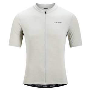 Tricou CUBE Gravel Ws Full Zip Cargo S/s, Light Grey