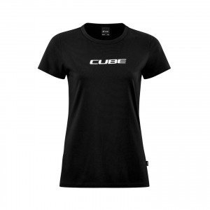 Tricou CUBE Organic WS T-Shirt Classic Logo black