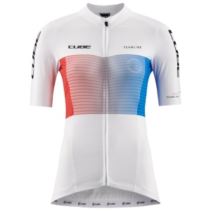 TRICOU CUBE TEAMLINE WS JERSEY S/S WHITE/BLUE/RED
