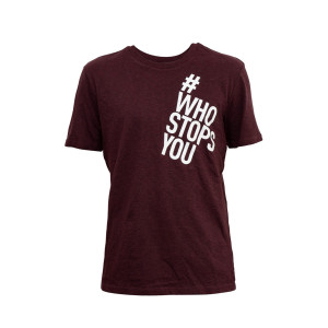 Tricou Magura #WhoStopsYou, grape red