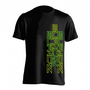 Tricou Supacaz Str8 Up verde neon/galben neon