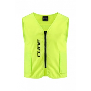 Vesta Reflectorizanta CUBE Safety Gilet Rookie CMPT, Galben Neon