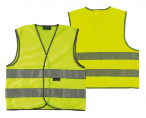 Vesta Wowow pentru adulti galbena cu dungi reflectorizante