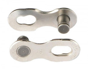 Za de lant KMC CL555 11 viteze 11/128 silver 2 set/card