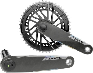 Angrenaj pedalier cu powermeter SRAM Quarq Force E1, 48-35T, 175 mm, Chainline 45.0 mm, aluminiu, negru