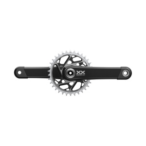 Angrenaj pedalier SRAM XX SL Eagle T-Type, brat 170 mm, Q-Factor 168 mm, foaie 34T, DUB, 1x, carbon, 12 viteze