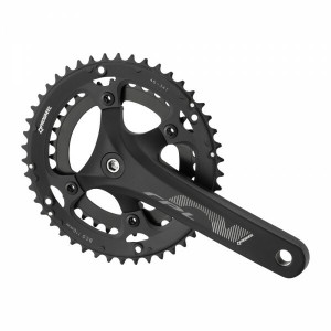 Angrenaj Prowhell PRL-521-F, alu, negru, 170mm, 34/50T