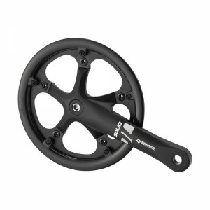 Angrenaj Prowhell Solid-246P-F 170mm, 3/32x46T cu CG plastic negru (foi schimbabile) OEM