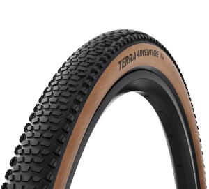 Anvelopa pliabila CONTINENTAL Terra Adventure, 28x1.75", 45-622, TLR, Negru/Maro