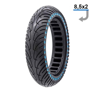 Anvelopa plina ultra-usoara, 8.5x2, Negru/Albastru