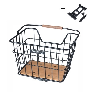 Basil Cos Fata/Spate Nordland MIK, Negru/Maro Natur, 23L