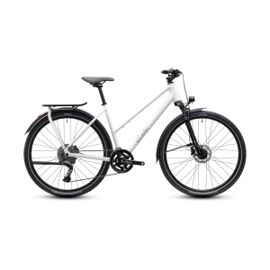 Bicicleta Cube Kathmandu, PRO Trapeze, Metallicwhite Chrome 2027 - 28"