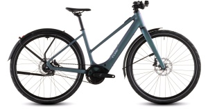 Bicicleta Electrica Cube EDITOR HYBRID SLT 400X FE TRAPEZE, Smaradggrey PRISM, 2026 - 28"