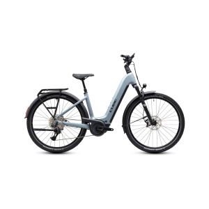 Bicicleta Electrica Cube Nuride Hybrid, EXC 800 Easy Entry, Seagrey Black 2027 - 28"
