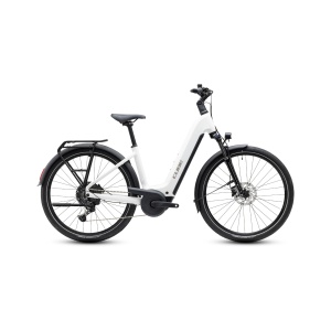 Bicicleta Electrica Cube Touring Hybrid, ONE 600 Easy Entry, Metallicwhite Chrome 2027 - 28"