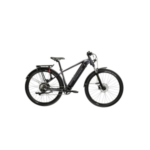 Bicicleta Electrica Kross HEXAGON BOOST 1.0 EQ, Graphite / GRAPHITE GLOSSY – 29"
