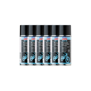 Bike brake and chain cleaner, 400 ml, box with 6 cans (PU = 6 pieces)