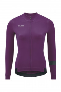 Bluza ciclism Cube Blackline WS Jersey L/S Violet