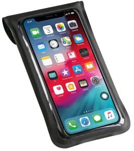 Borseta telefon KLICKfix Light S incl. adapter, transparent/black, w/ rotat.coupling