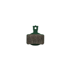 Brake pads 7.S, Sport, green, incl. pad retaining screw aluminum and black, MT disc brake 2 piston, 2 single brake pads, ECE marking (PU = 1 set)