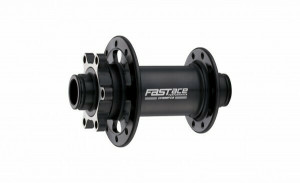 Butuc fata Fastace DH866F, alu, 32H, ax M15x110mm, rulmenti, frana disc (6suruburi) negru, OEM