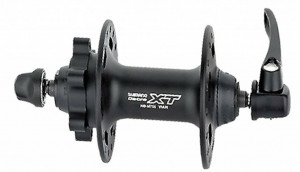 Butuc fata Shimano Deore XT Disc HBM756 100mm, 36 holes, f. 6-hole socket black