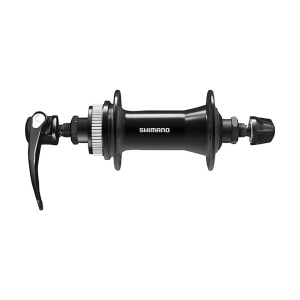 Butuc Fata Shimano HBQC400 133mm, 36 Gauri, Centerlock, Negru, QR