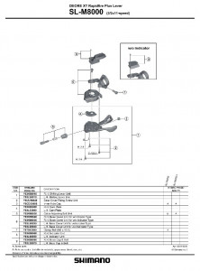 Capac maneta de schimbator Shimano SL-M8000 dreapta fara indicator
