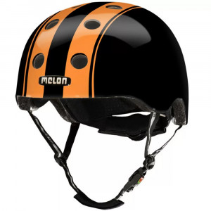 Casca ciclism Melon Double Orange Black, negru/portocaliu