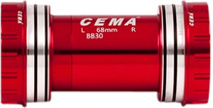 CEMA Monobloc BB30 Interlock, roșu, Stainless Steel, SRAM GXP, 24 - 22 mm