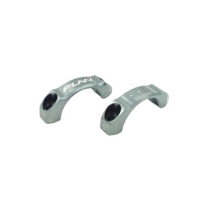 Cleme frontale pentru pipa Funn Equalizer 31.8mm, cu ridicare 0 &10mm, gri, AM