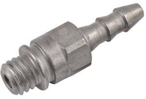 Conector aerisire M6, Filet scurt, 1 Buc, Argintiu