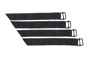 Curele de montare Basil bridge system, black, for double bag, 4 pcs.