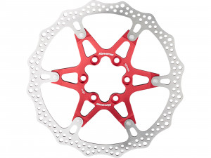 Disc frana REVERSE BRAKE DISC ALUMINUM/STEEL 160mm red