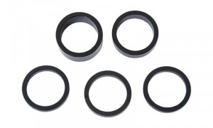 Distantiere furca Contec 1" 3*5mm 1*10mm 1*15mm negre
