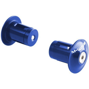 Dopuri ghidon M-Wave alu albastru anodizat 17,5-19,5mm
