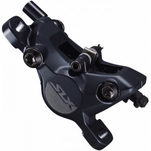 Etrier frana pe disc Shimano SLX BR-M7100 hidraulic fata sau spate fara adaptor placute metal j04c cu aripioare de racire